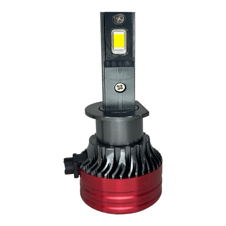 لامپ هدلایت خودرو دلارام مدل V13 پایه H1 بسته دو عددی 40وات یخی